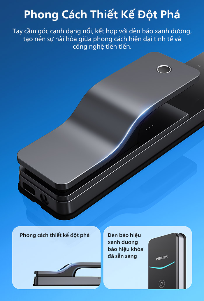 Khóa Cửa Thông Minh Philips Ddl801 5hbs