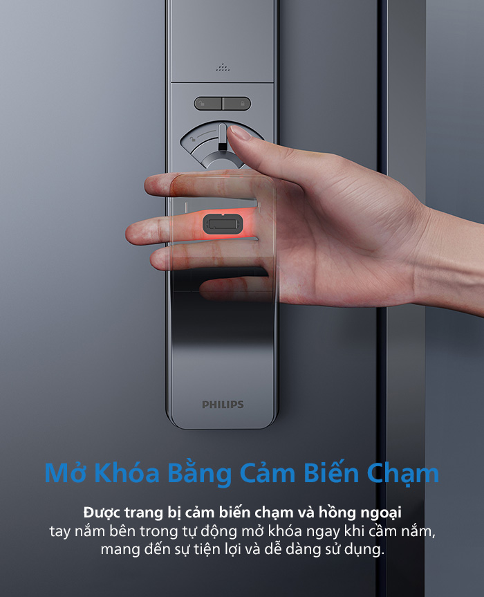 Khóa Cửa Thông Minh Philips Ddl801 5hbs